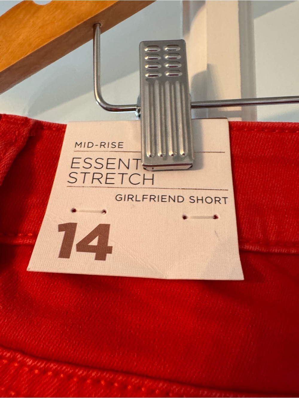 Lane Bryant Vibrant Red Cuffed Jean Shorts - Picture 5 of 5